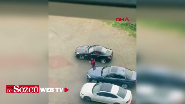 Maltepe'de özel hastanenin valeleri müşterinin otomobiliyle drift attı