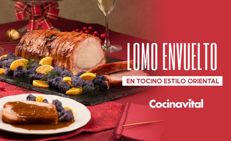 Lomo envuelto en tocino estilo oriental