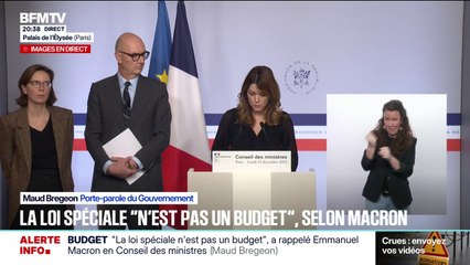 En l'absence de budget adopté, "80.000 dossiers déposés verront leur instruction retardée", décrit Maud Bregeon, porte-parole du gouvernement