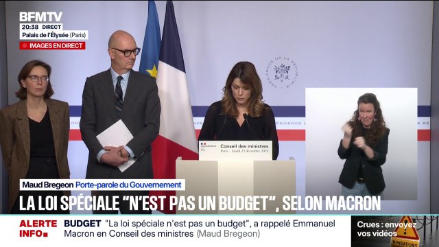 En l'absence de budget adopté, 80.000 dossiers déposés verront leur instruction retardée , décrit Maud Bregeon, porte-parole du gouvernement