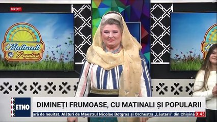 Corina Dragomir - Buna ziua, Nicolae (Matinali si populari - ETNO TV - 12.12.2025)