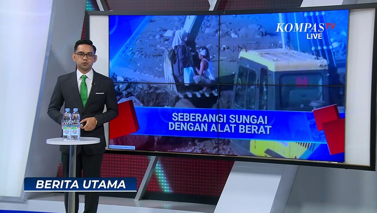 Banjir Lahar Dingin Semeru Rusak Akses Jalan, Warga Lumajang Terpaksa Naik Alat Berat