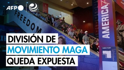 División del movimiento MAGA queda expuesta en convención conservadora de EU