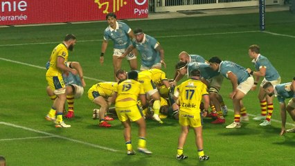 TOP 14 - Essai de Bautista DELGUY (ASM) - USA Perpignan - ASM Clermont