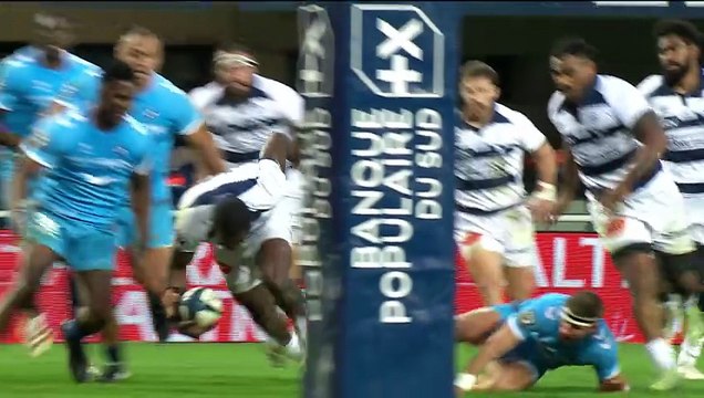 TOP 14 - Essai de Christian AMBADIANG (CO) - Montpellier Hérault Rugby - Castres Olympique