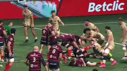 TOP 14 - Essai de Clement VERGÉ (ST) - LOU Rugby - Stade Toulousain