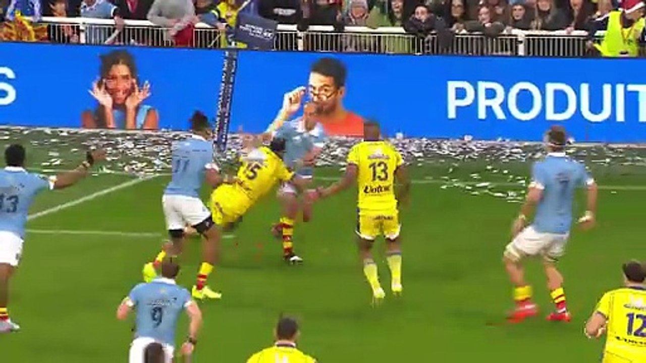 TOP 14 - Essai de Jefferson Lee JOSEPH (USAP) - USA Perpignan - ASM Clermont