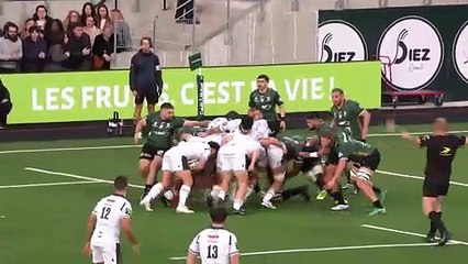 TOP 14 - Essai de Lucas REY (SP) - US Montauban - Section Paloise