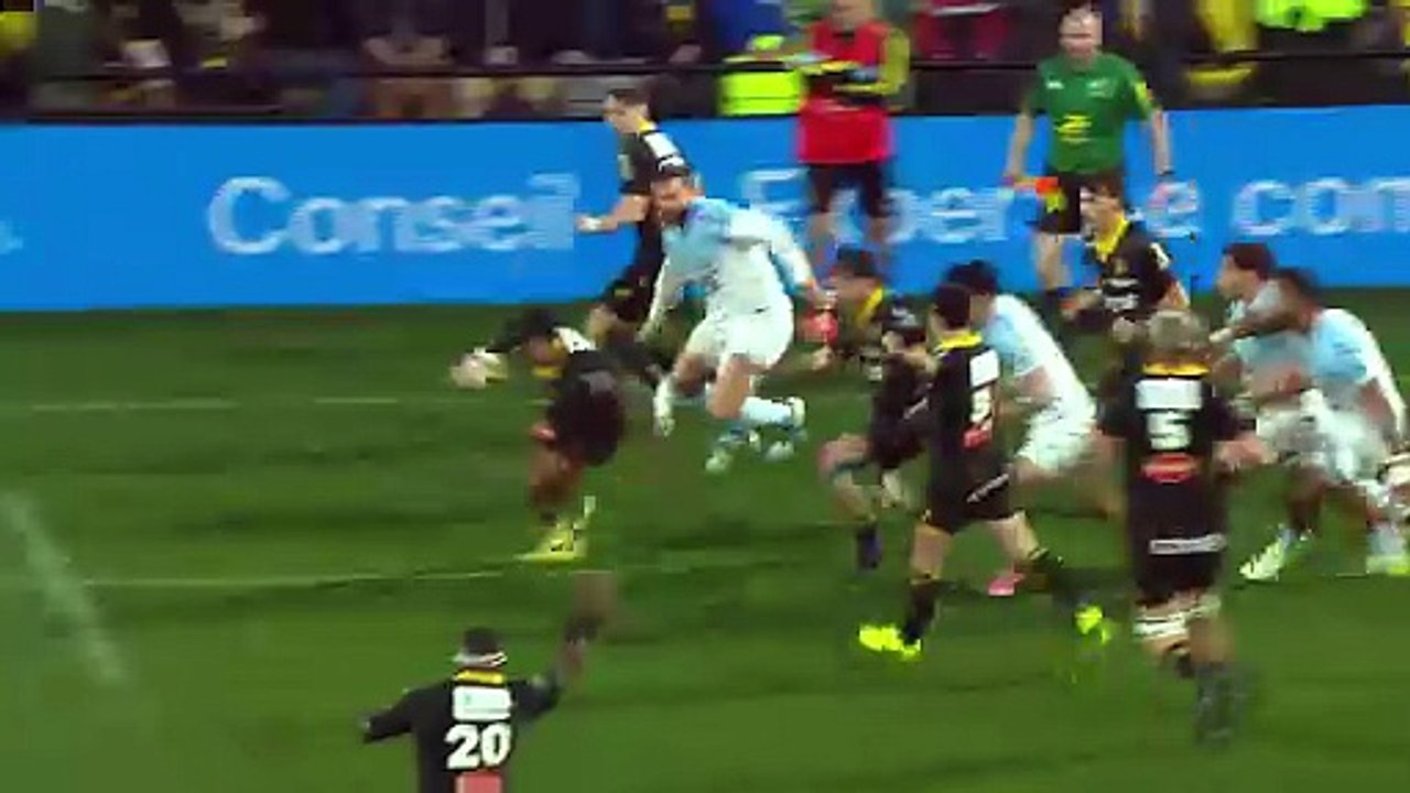 TOP 14 - Essai de Nathan BOLLENGIER (SR) - Stade Rochelais - Aviron Bayonnais