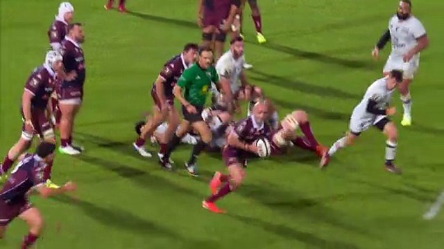 TOP 14 - Essai de Romain BUROS (UBB) - Union Bordeaux-Bègles - RC Toulon