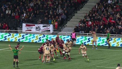 TOP 14 - Essai de Camille CHAT (LOU) - LOU Rugby - Stade Toulousain