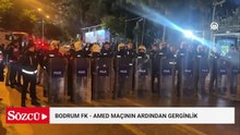 Bodrum FK-Amed Sportif Faaliyetler maçının ardından gerginlik