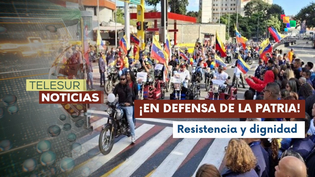 Caravana motorizada recorrio calles de Caracas contra las agresiones de EE.UU.