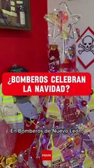 Entre emergencias y espíritu navideño: así pasan la Nochebuena los bomberos de Nuevo León