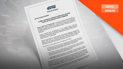 Perkhidmatan ETS, KTM Komuter alami gangguan akibat pokok tumbang