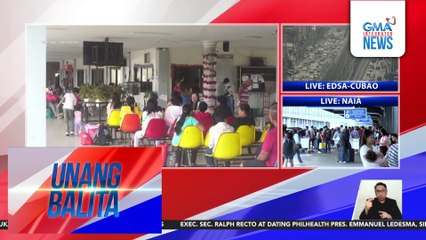 Mga pasahero sa Matnog Port, mahigit kalahating araw naghintay para makasakay ng barko | Unang Balita