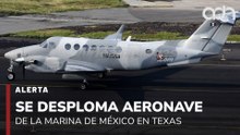 🚨¡Última Hora! Se desploma aeronave de la Marina de México en Galveston, Texas
