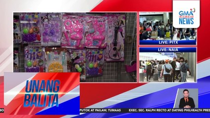 Ilang tindahan sa Divisoria, 24 oras nang bukas ngayong magpapasko; mga nag-la-last minute shopping, maagang namili | Unang Balita