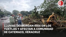 Se desbordan ríos en región de Los Tuxtlas, Veracruz, y dañan comunidades