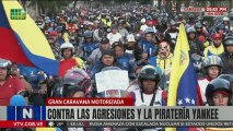 Gran Caravana Motorizada contra las agresiones y la piratería yankee