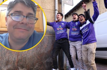 José Benito, entrenador del La Bañeza, tras ganar el Gordo de la Lotería de Navidad