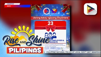 Mga manggagawa sa pribadong kumpanya at kasambahay, libreng makasasakay sa LRT at MRT