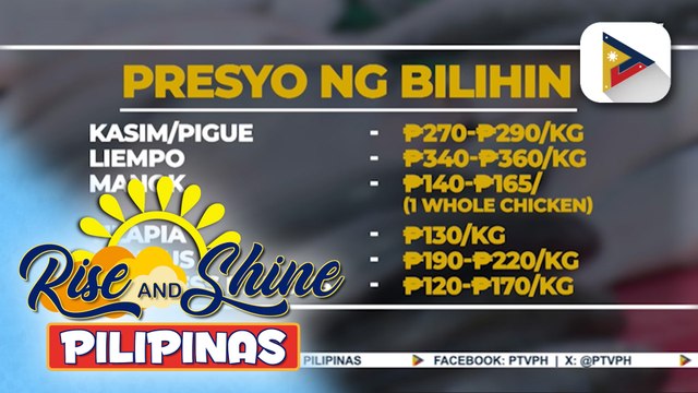 Stable na presyo ng mga pangunahing bilihin, inaasahan hanggang katapusan ng taon ayon sa D.A.; Pagpapatupad ng MSRP sa Balintawak Public Market, ininspeksyon | ulat ni Vel Custodio