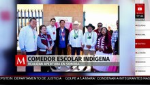 El gobernador Alfonso Durazo y Adelfo Regino Montes inaugura un comedor escolar indígena en Sonora