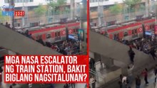 Mga nasa escalator ng train station, bakit biglang nagsitalunan? | GMA Integrated Newsfeed