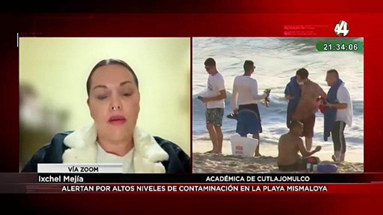 Ixchel Mejía habla sobre la alerta por altos niveles de contaminación en playa mismaloya
