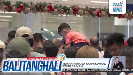 Mga OFW na nagbalik-bayan para sa Kapaskuhan, tuloy-tuloy ang pagdating sa NAIA | Balitanghali