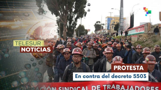 Trabajadores en Bolivia marcharon en contra del decreto neoliberal