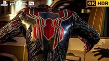 - Venom Takes Over Tom Holland Nanotech Suit to Battle Kraven Hunters  PS5 PRO Gameplay
