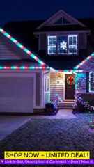 POOFZY Permanent Outdoor Lights 200FT 🔥 RGB+IC Smart Roof Lights | App & Remote Control