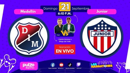 🔴 EN VIVO: Medellín vs. Junior | Fecha 12 Liga BetPlay 2025 | Pulzo Deportes