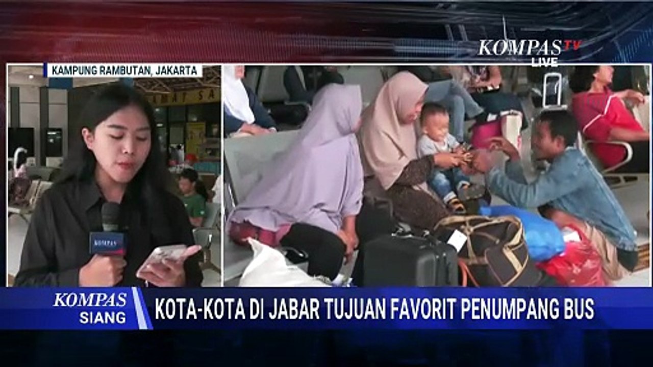 Antusias Mudik Nataru, Penumpang Padati Terminal Kampung Rambutan Jakarta | KOMPAS SIANG