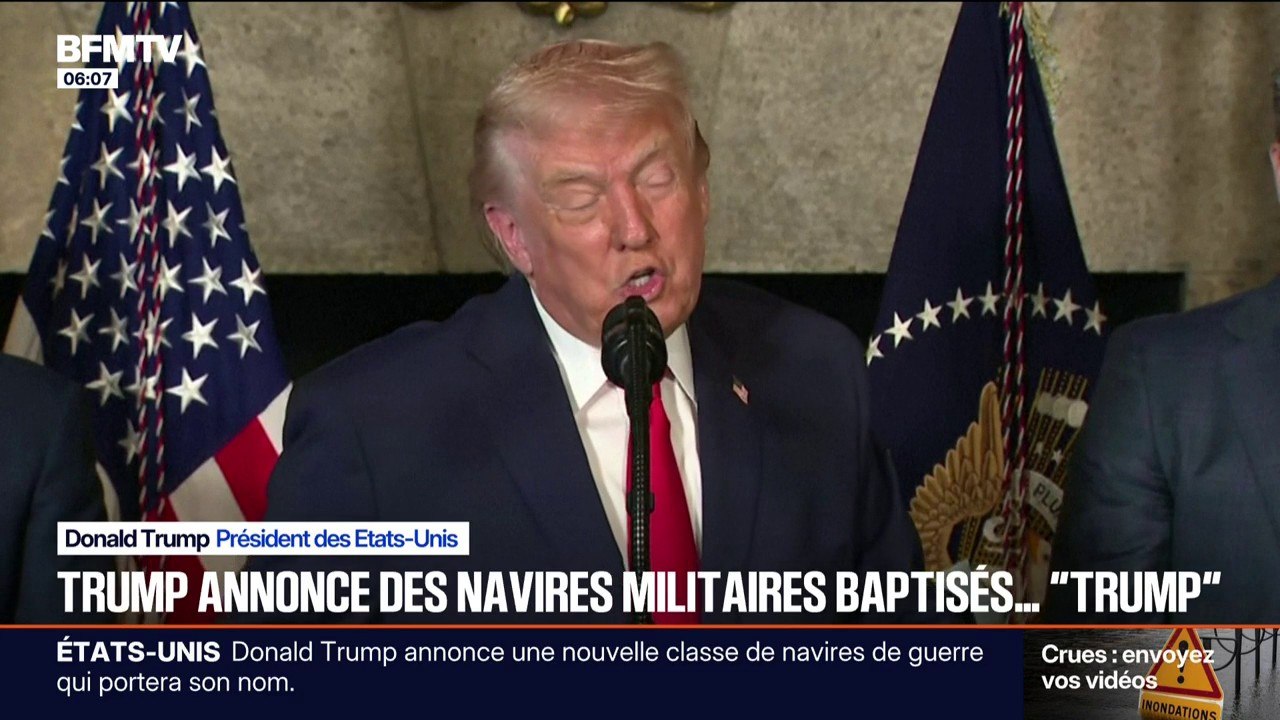 "Class Trump": le président américain annonce une nouvelle classe de navires de guerre portant son nom