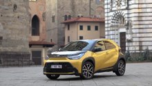 The new Toyota Aygo X GR SPORT Design Preview in Mustard