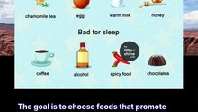 foods to eat and avoid before bed