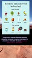 foods to eat and avoid before bed