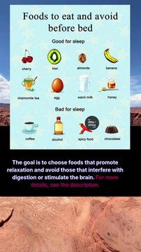 foods to eat and avoid before bed
