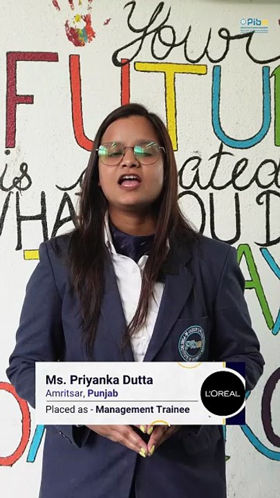 PIBM Student Secures PPO at L’Oréal   Priyanka Dutta   MBA & PGDM Placements