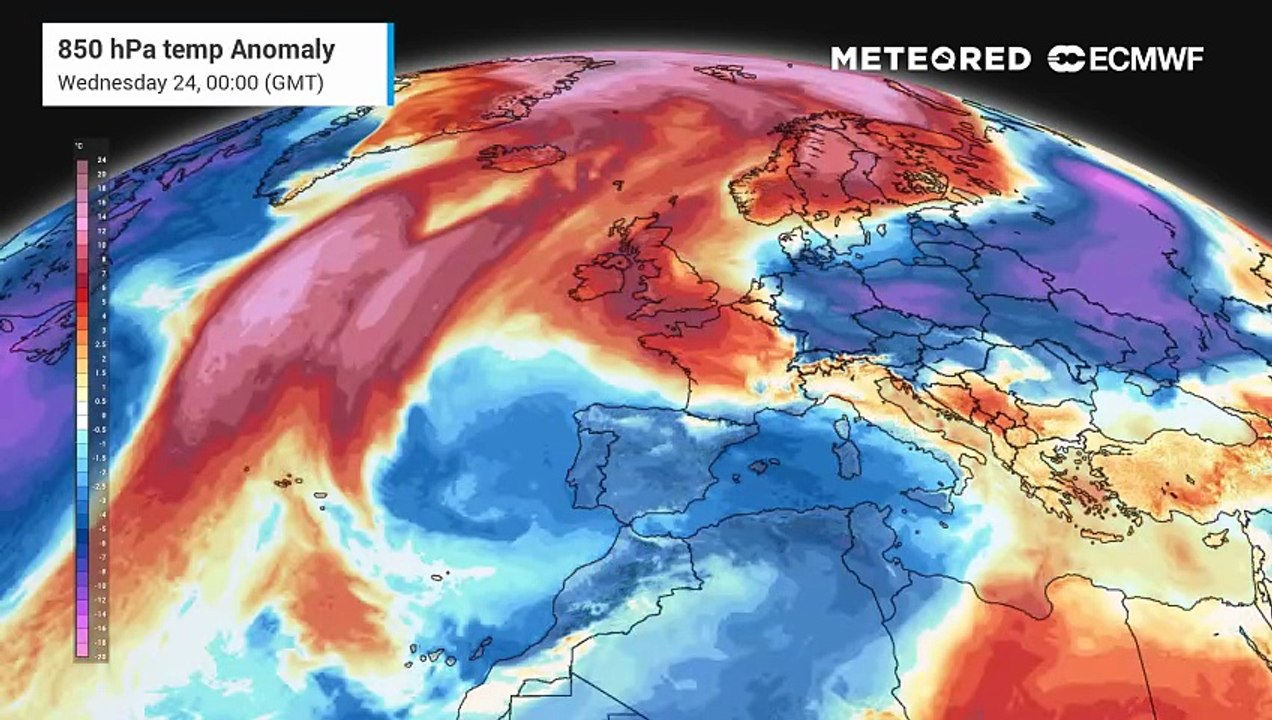Cold air from central and Northern Europe to bring chilly Christmastime to Southern UK areas.