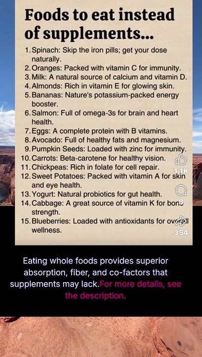 foods to eat instead of supplements