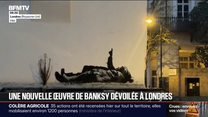 Banksy dévoile un nouveau pochoir à Londres
