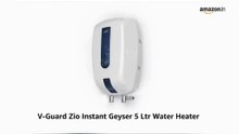 V-Guard Zio 5L Instant Water Heater | 3000W Fast Heating & Advanced Safety 🚿⚡
