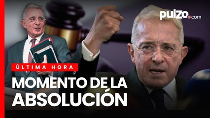 Momento en que Álvaro Uribe Vélez es absuelto por Tribunal de Bogotá y se revoca condena