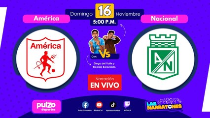 ⚽ EN VIVO: América vs. Nacional – SemiFinal (Vuelta) Liga BetPlay | Pulzo Deportes