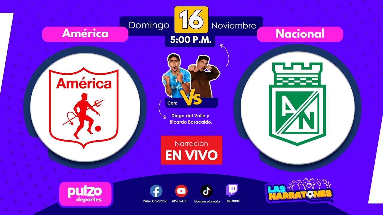 ⚽ EN VIVO: América vs. Nacional – SemiFinal (Vuelta) Liga BetPlay | Pulzo Deportes