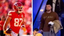 Triste salida de Travis Kelce del hotel tras otra derrota de los Chiefs en la que sería su última temporada
